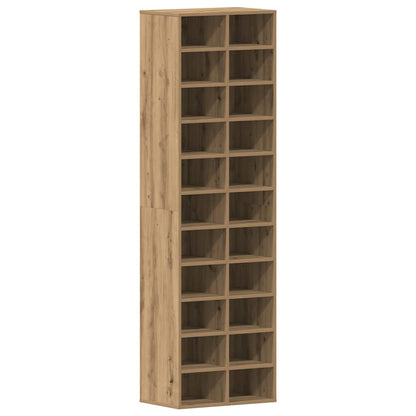 Scarpiera Rovere Artigianale 54x34x183 cm in Legno Multistrato