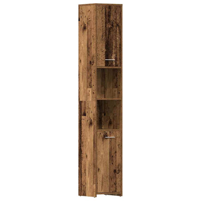 Mobile da Bagno Legno Antico 30x30x183,5 cm in Legno tecnico