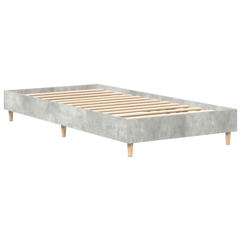 Giroletto senza Materasso Grigio Cemento 100x200 cm Truciolato