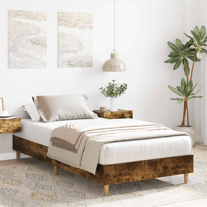 Giroletto senza Materasso Rovere Fumo 100x200 cm in Truciolato