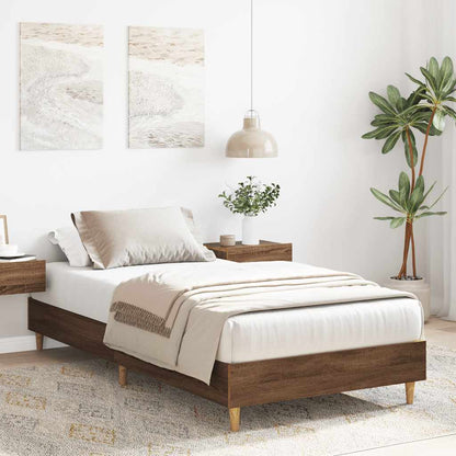 Giroletto senza Materasso Rovere Marrone 100x200 cm Truciolato