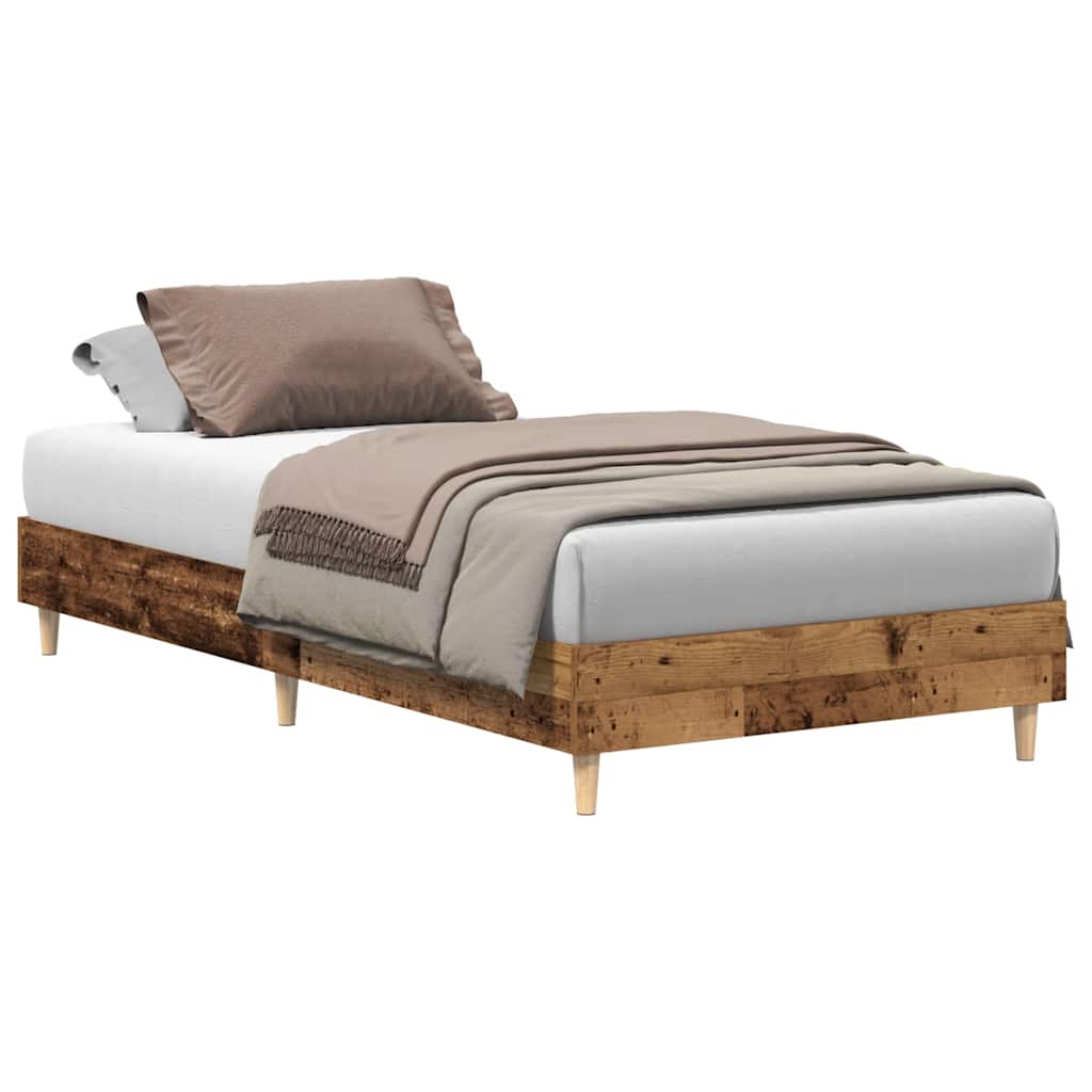 Giroletto senza Materasso Legno Antico 100x200 cm in Truciolato