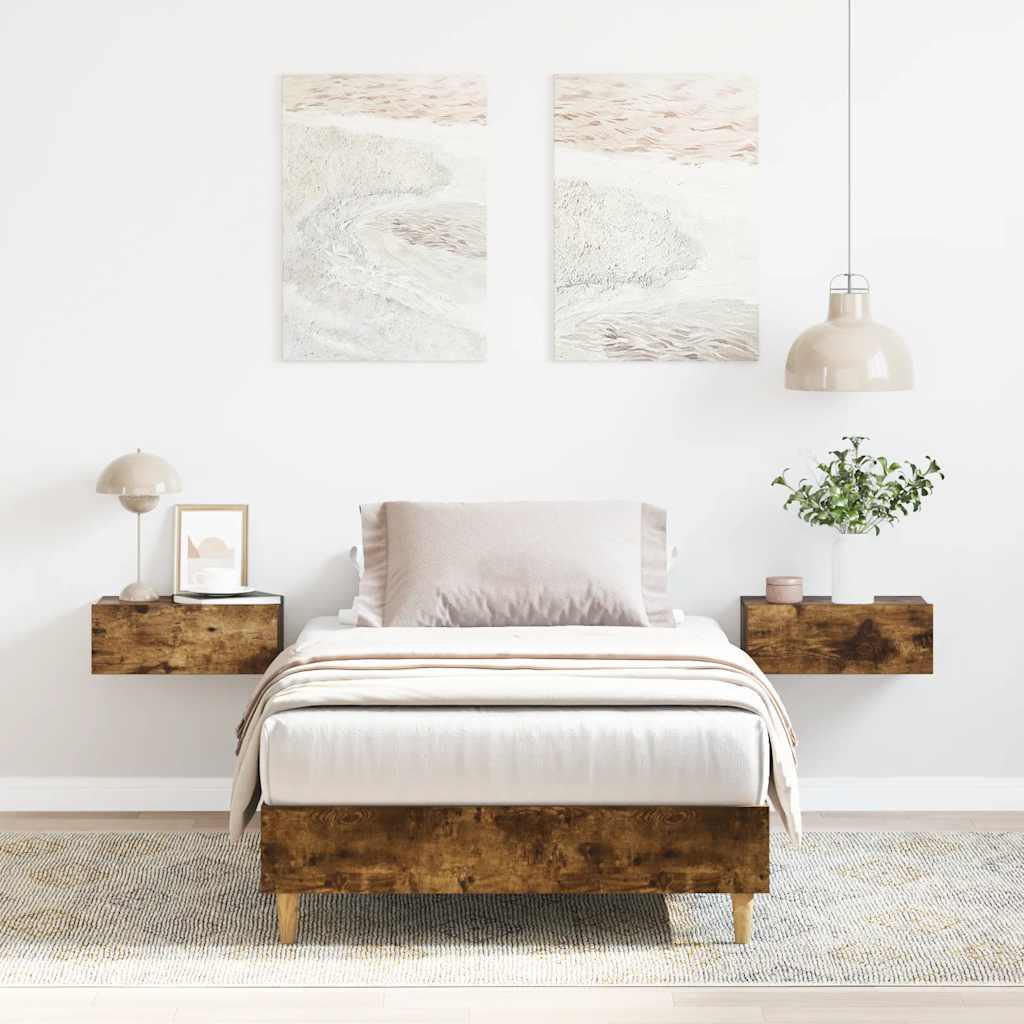 Giroletto senza Materasso Rovere Fumo 90x200 cm in Truciolato
