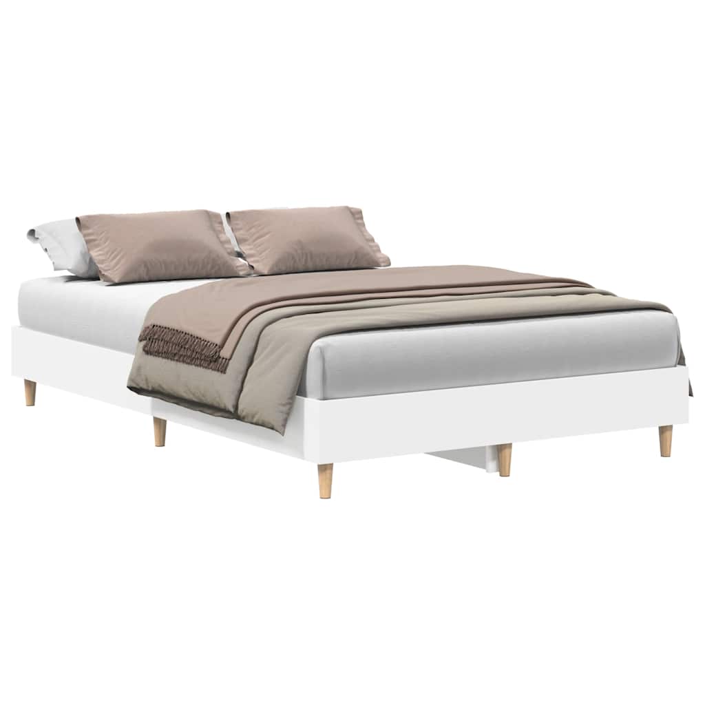 Giroletto senza Materasso Bianco 140x190 cm Legno Multistrato