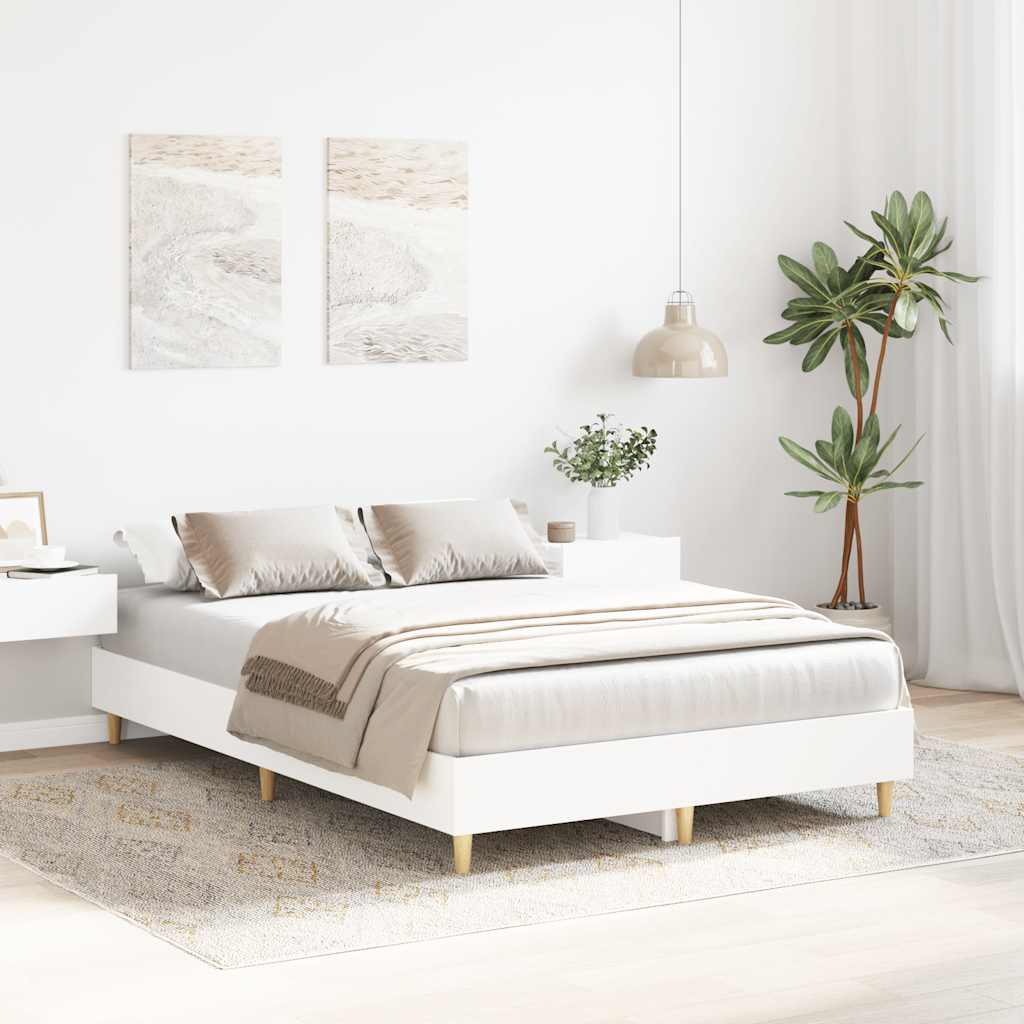 Giroletto senza Materasso Bianco 140x190 cm Legno Multistrato