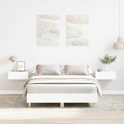 Giroletto senza Materasso Bianco 140x190 cm Legno Multistrato