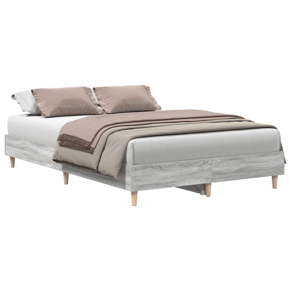 Giroletto senza Materasso Grigio Sonoma 140x190cm in Truciolato