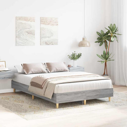 Giroletto senza Materasso Grigio Sonoma 140x190cm in Truciolato