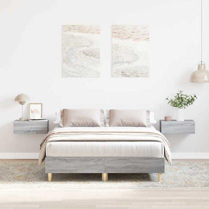 Giroletto senza Materasso Grigio Sonoma 140x190cm in Truciolato