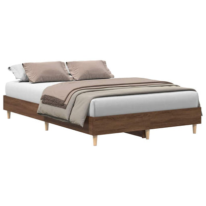 Giroletto senza Materasso Rovere Marrone 140x190 cm Truciolato