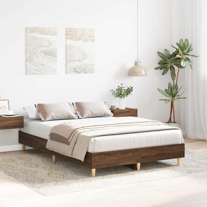 Giroletto senza Materasso Rovere Marrone 140x190 cm Truciolato