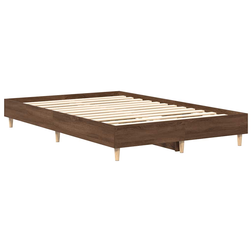 Giroletto senza Materasso Rovere Marrone 140x190 cm Truciolato
