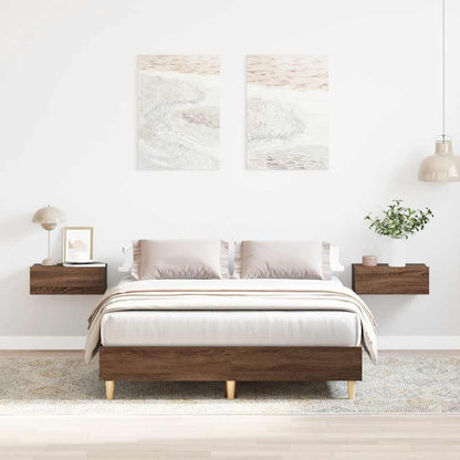 Giroletto senza Materasso Rovere Marrone 140x190 cm Truciolato