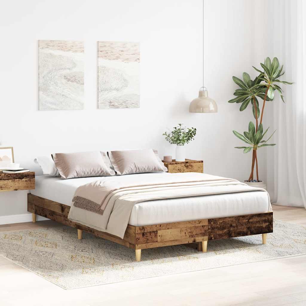 Giroletto senza Materasso Legno Antico 140x190 cm in Truciolato