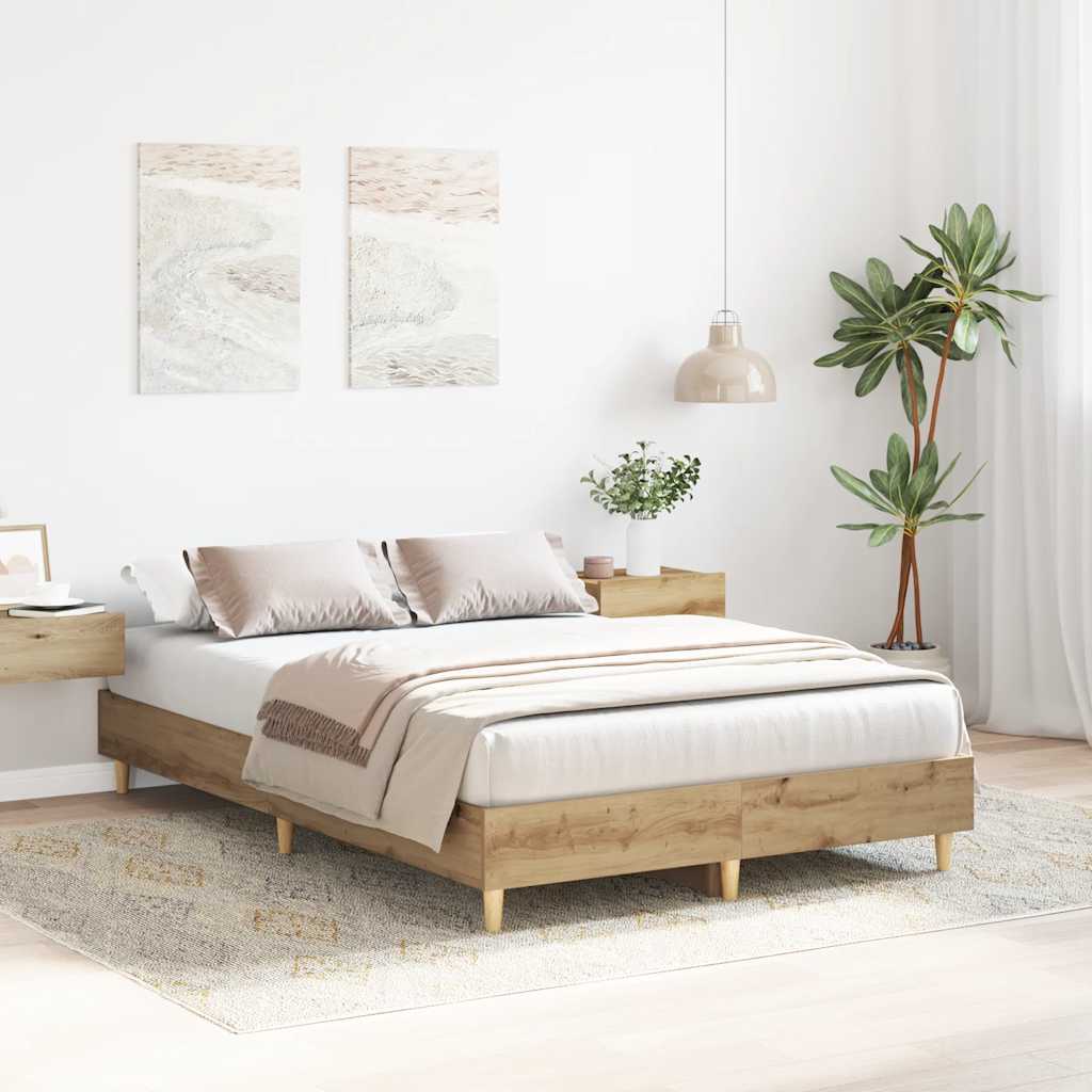 Giroletto senza Materasso Rovere Artigianale 140x190 cm