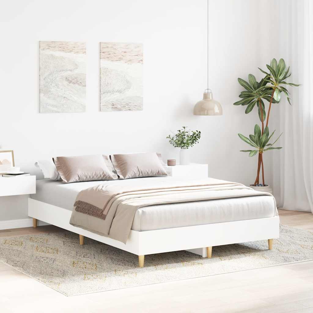 Giroletto senza Materasso Bianco 135x190cm in Legno Multistrato