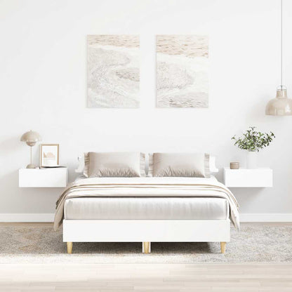 Giroletto senza Materasso Bianco 135x190cm in Legno Multistrato