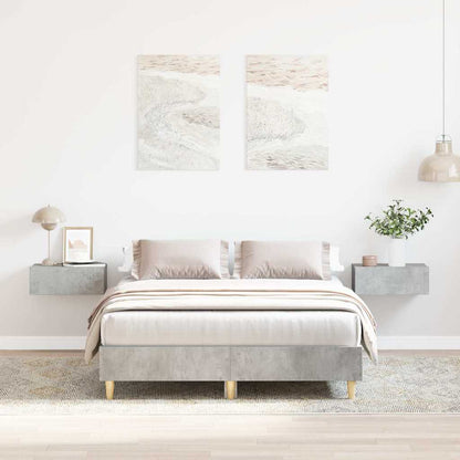 Giroletto senza Materasso Grigio Cemento 135x190 cm Truciolato