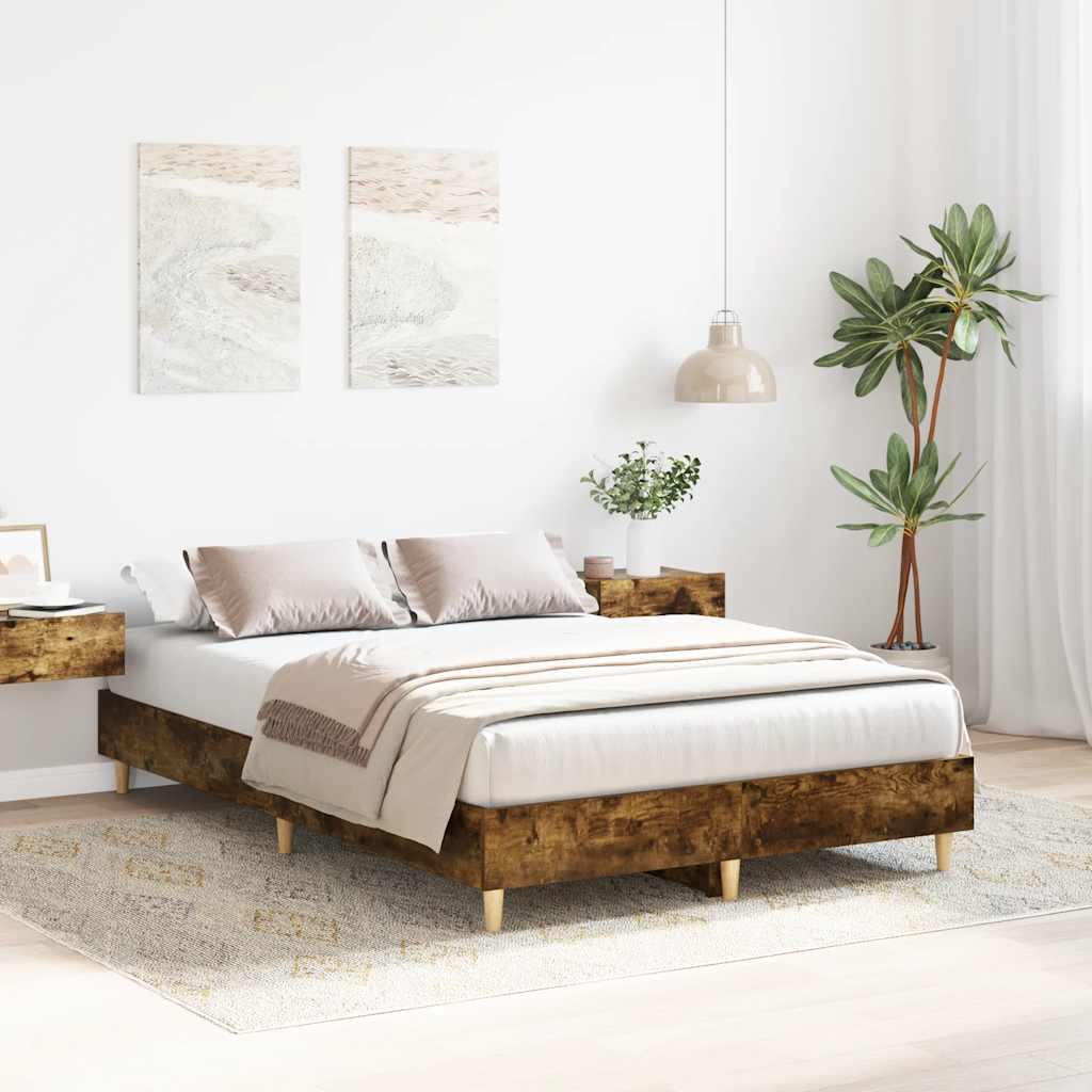 Giroletto senza Materasso Rovere Fumo 135x190 cm in Truciolato