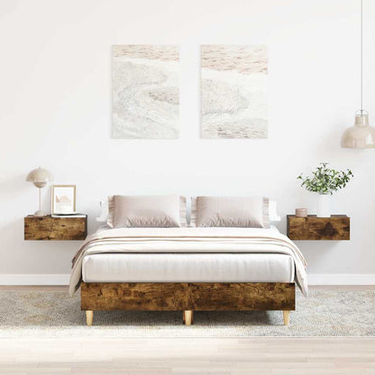 Giroletto senza Materasso Rovere Fumo 135x190 cm in Truciolato