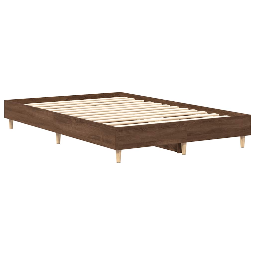 Giroletto senza Materasso Rovere Marrone 135x190 cm Truciolato