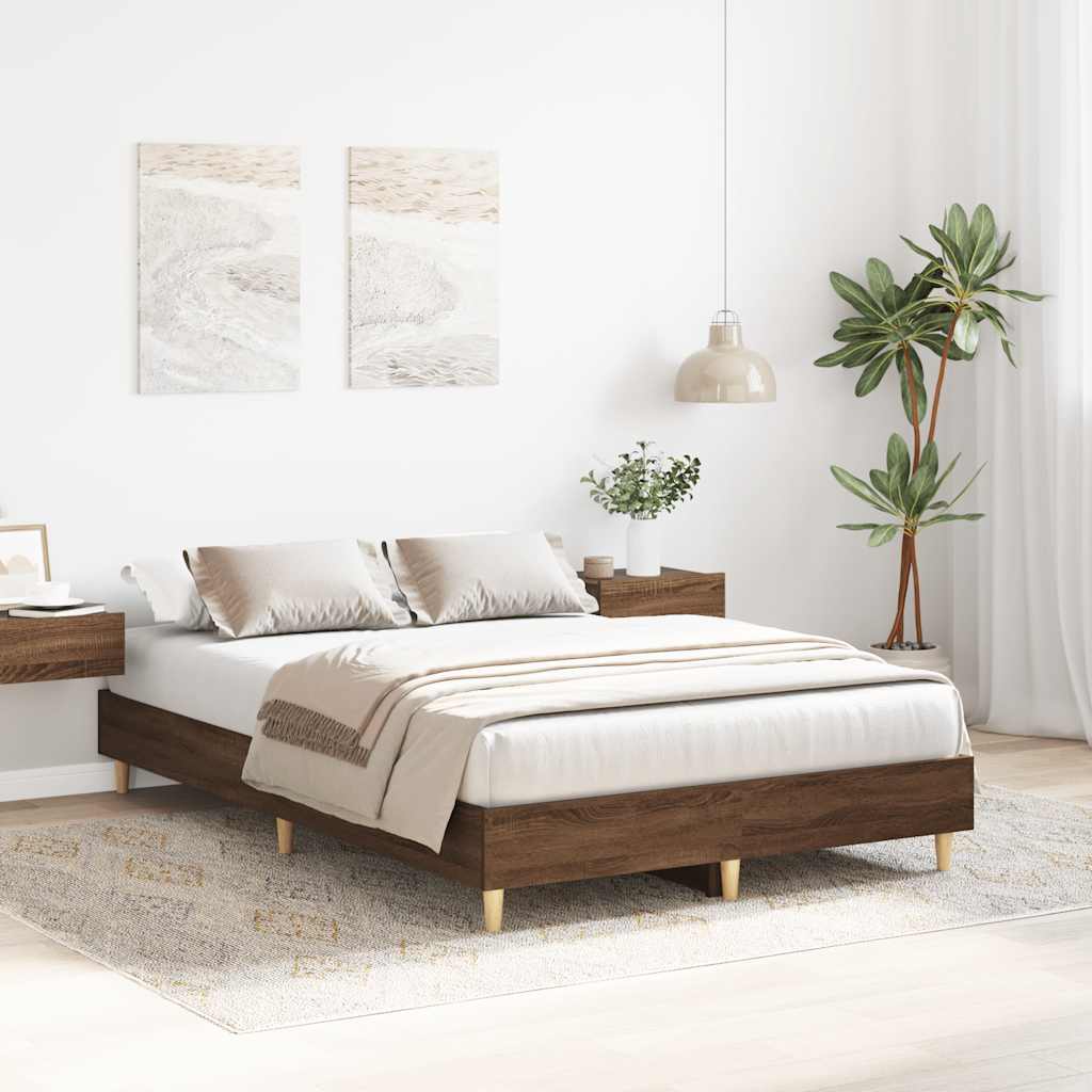 Giroletto senza Materasso Rovere Marrone 120x190 cm Truciolato