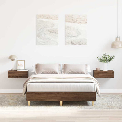 Giroletto senza Materasso Rovere Marrone 120x190 cm Truciolato