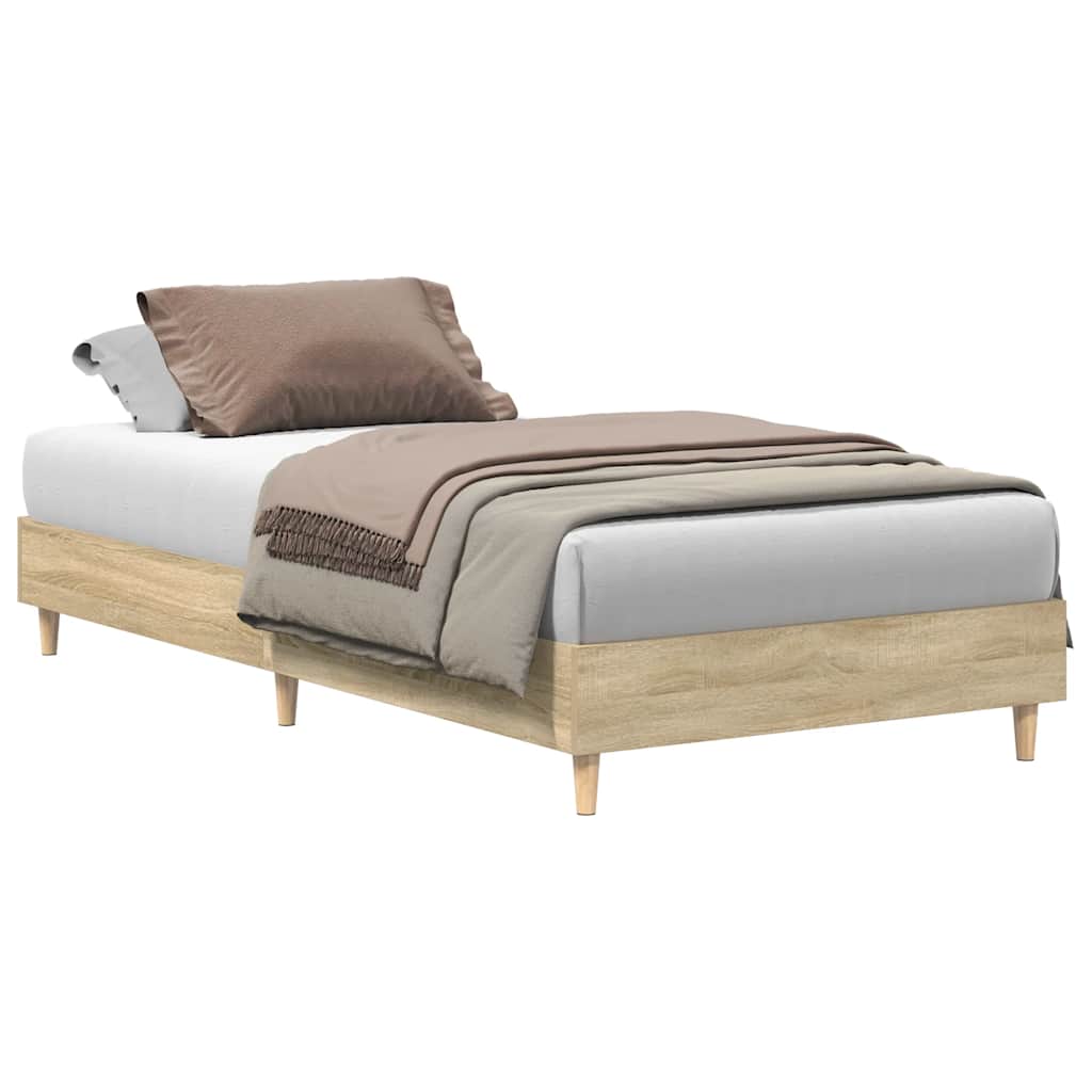 Giroletto senza Materasso Rovere Sonoma 90x190 cm in Truciolato