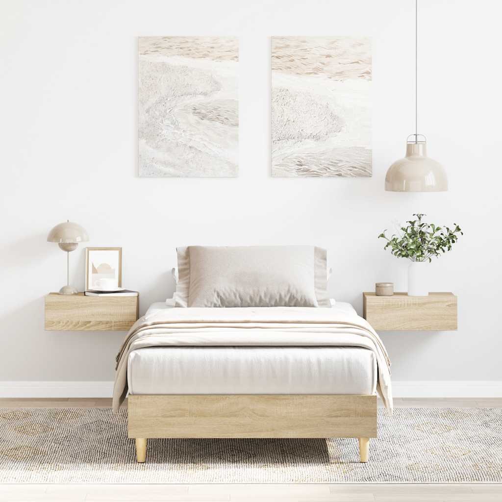 Giroletto senza Materasso Rovere Sonoma 90x190 cm in Truciolato
