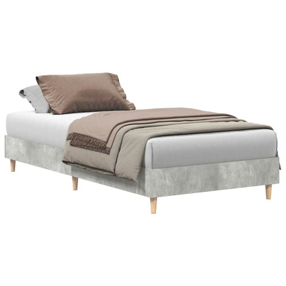 Giroletto senza Materasso Grigio Cemento 90x190 cm Truciolato