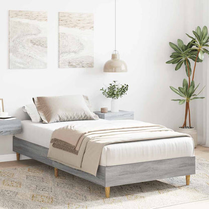 Giroletto senza Materasso Grigio Sonoma 90x190 cm in Truciolato