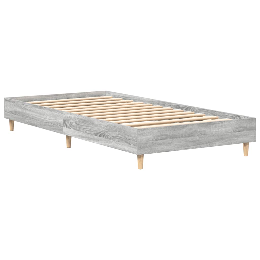 Giroletto senza Materasso Grigio Sonoma 90x190 cm in Truciolato