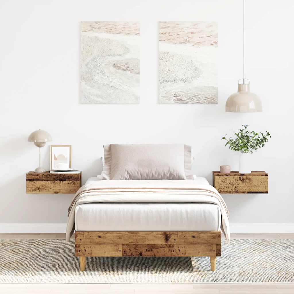 Giroletto senza Materasso Legno Antico 90x190 cm in Truciolato