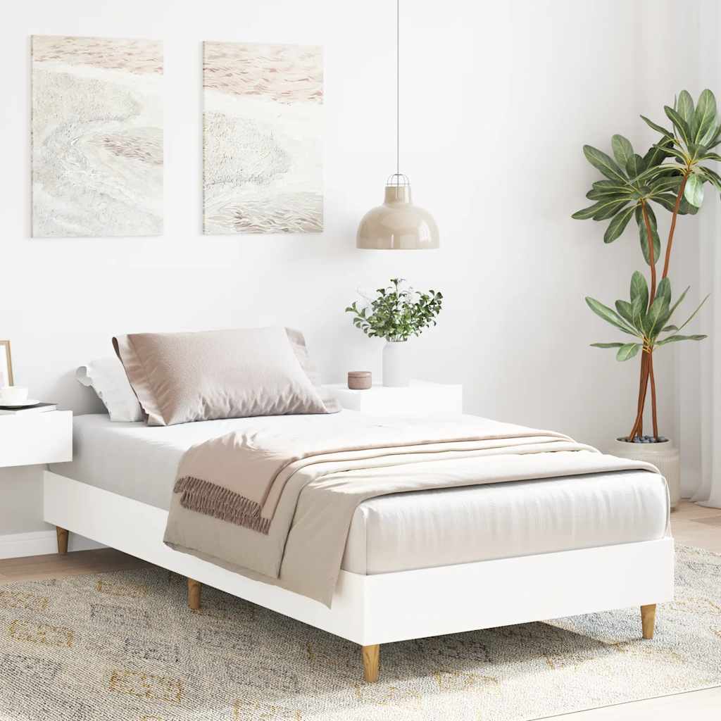 Giroletto senza Materasso Bianco 75x190 cm in Legno Multistrato