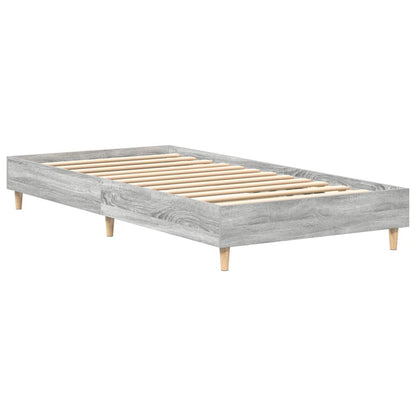 Giroletto senza Materasso Grigio Sonoma 75x190 cm in Truciolato