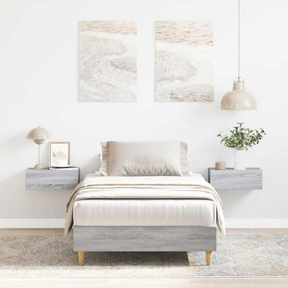 Giroletto senza Materasso Grigio Sonoma 75x190 cm in Truciolato
