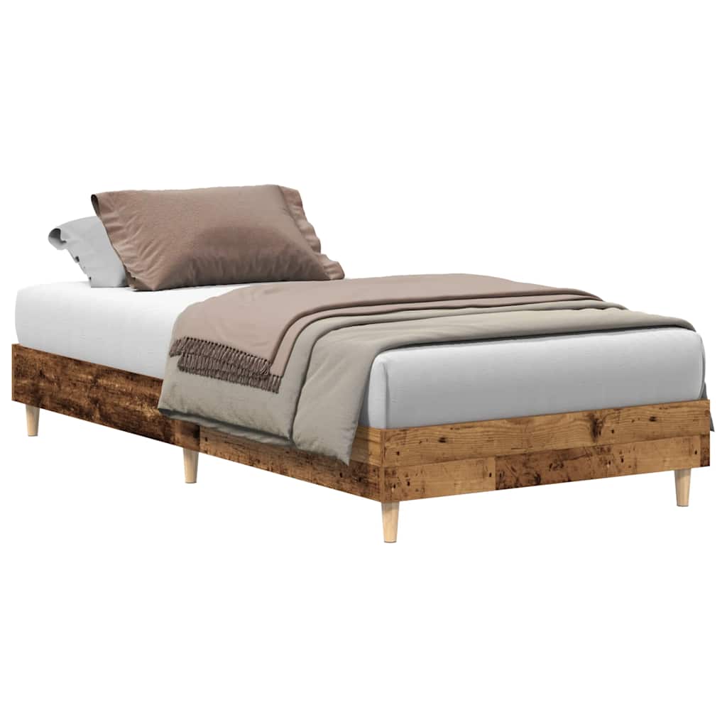 Giroletto senza Materasso Legno Antico 75x190 cm in Truciolato