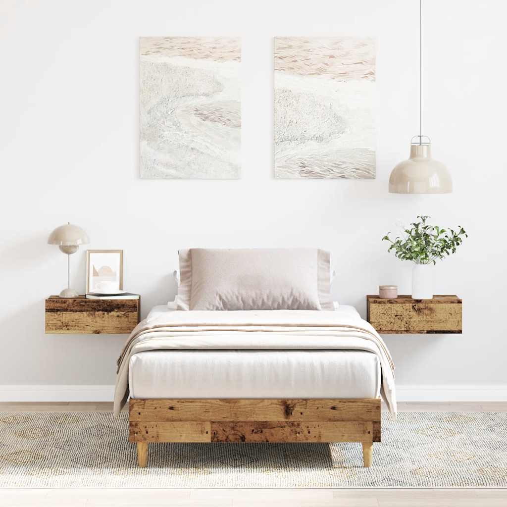 Giroletto senza Materasso Legno Antico 75x190 cm in Truciolato