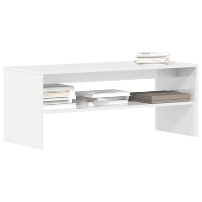 Mobile Porta TV Bianco Lucido 100x40x40 cm in Legno Multistrato