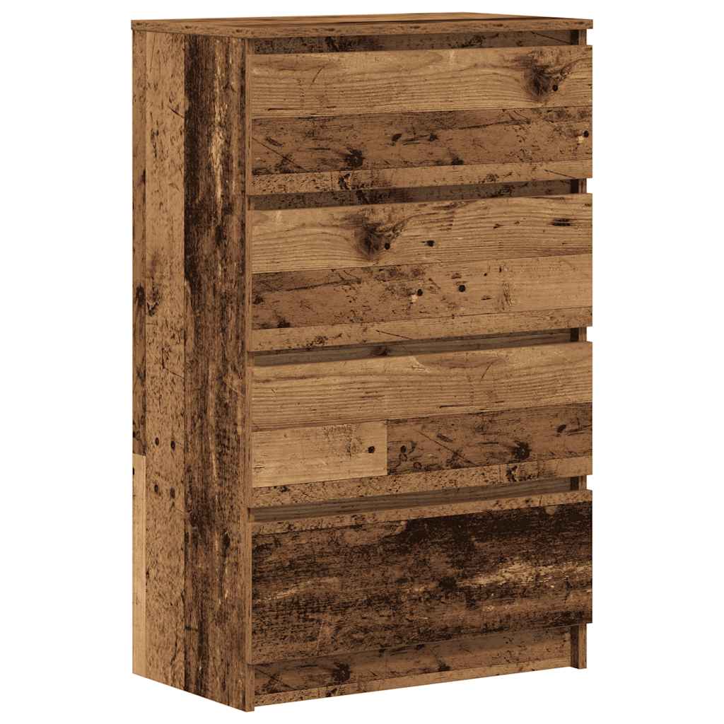 Credenza Legno Antico 60x35x98,5 cm in Legno Multistrato