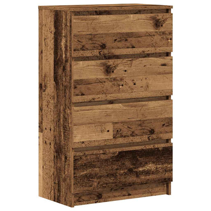 Credenza Legno Antico 60x35x98,5 cm in Legno Multistrato