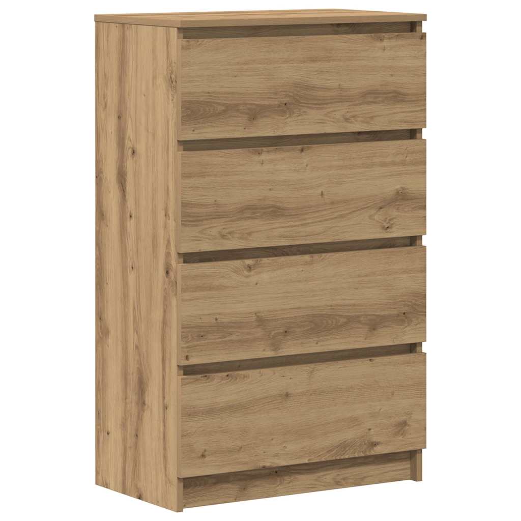 Credenza Rovere Artigianale 60x35x98,5 cm in Legno Multistrato
