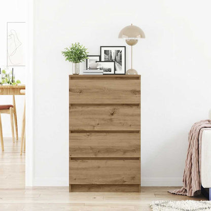 Credenza Rovere Artigianale 60x35x98,5 cm in Legno Multistrato