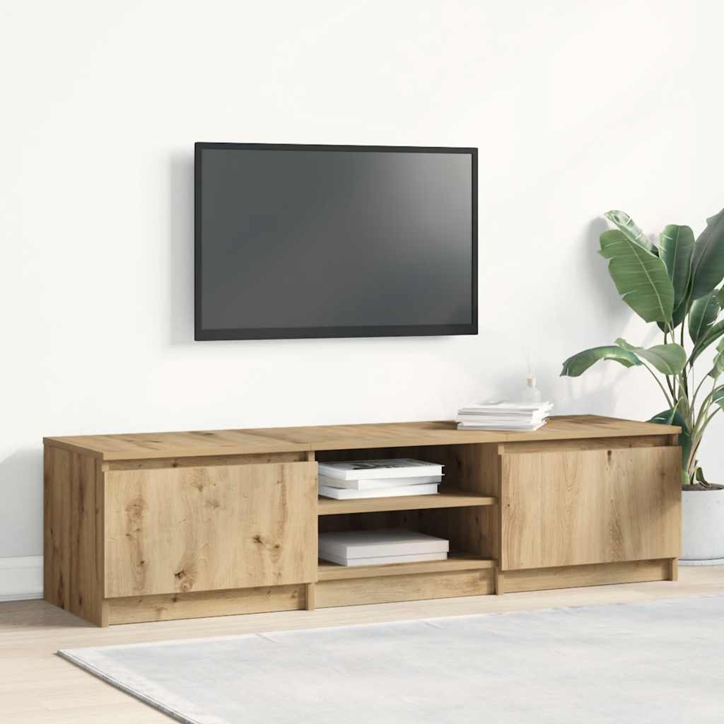 Mobile Porta TV Rovere Artigianale 140x40x36 cm Multistrato