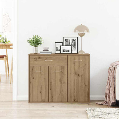 Credenza Rovere Artigianale 88x30x70 cm in Legno Multistrato