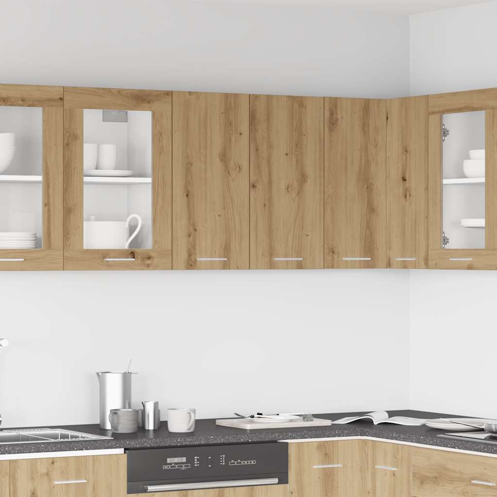 Pensile da Cucina Rovere Artigianale 60x31x60 cm in Truciolato