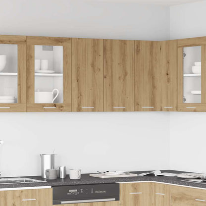 Pensile da Cucina Rovere Artigianale 60x31x60 cm in Truciolato