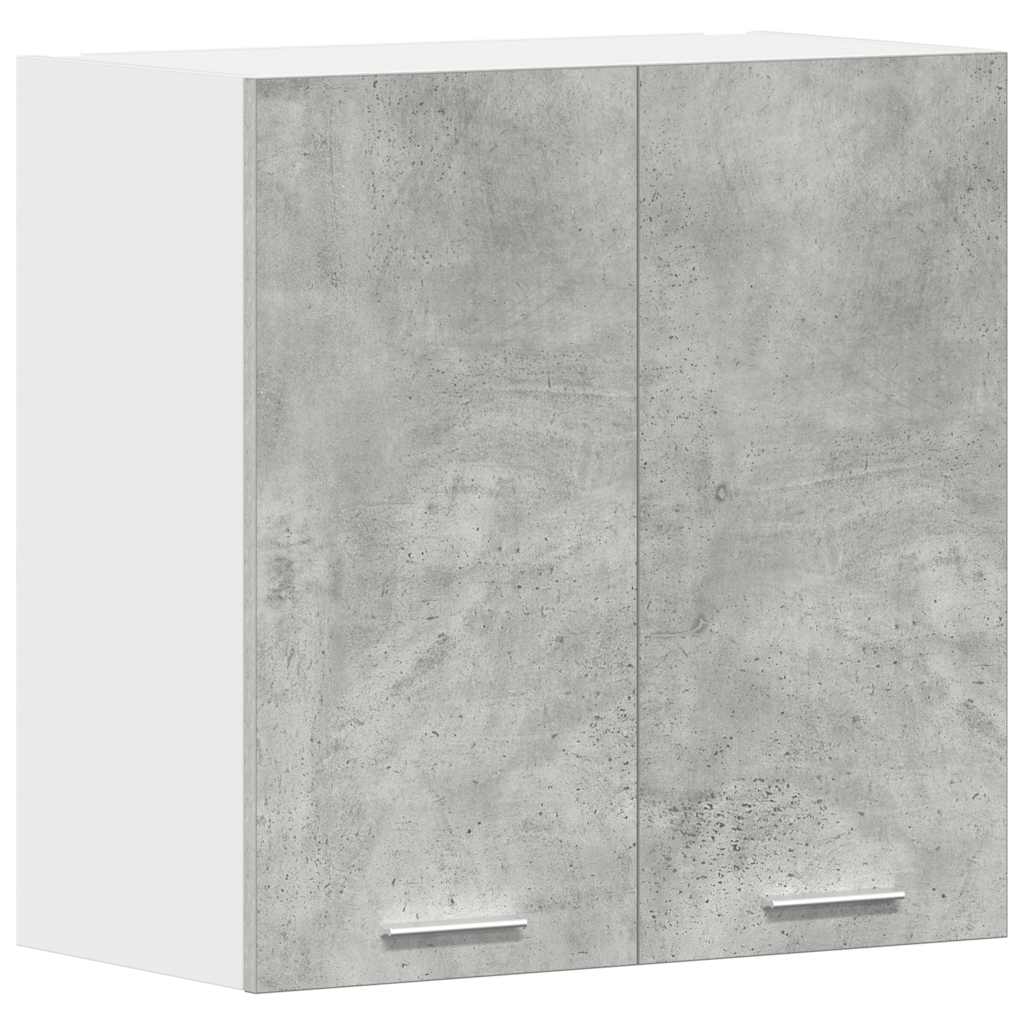 Pensile da Cucina Grigio Cemento 60x31x60 cm Legno Multistrato