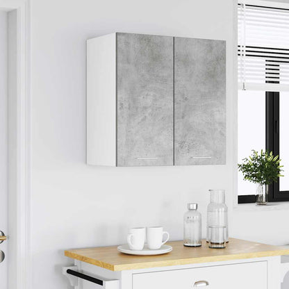 Pensile da Cucina Grigio Cemento 60x31x60 cm Legno Multistrato
