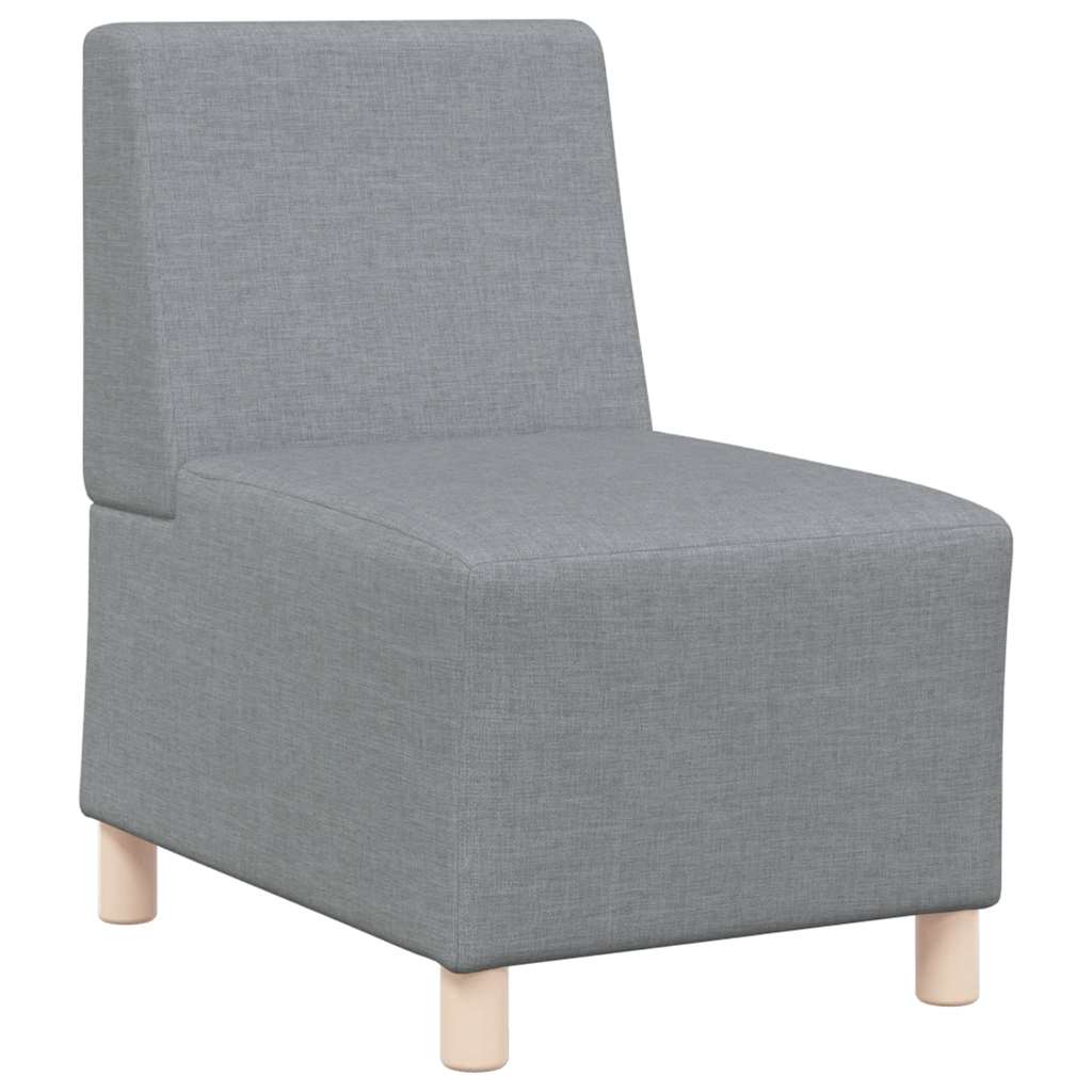 Divano Sedia Grigio Chiaro 55 cm in Tessuto